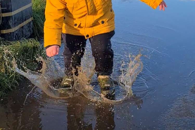 When life gives you puddles – JUMP!
